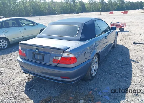 2003 BMW 325Ci из США, поврежденный, VIN WBABS33483PG92085